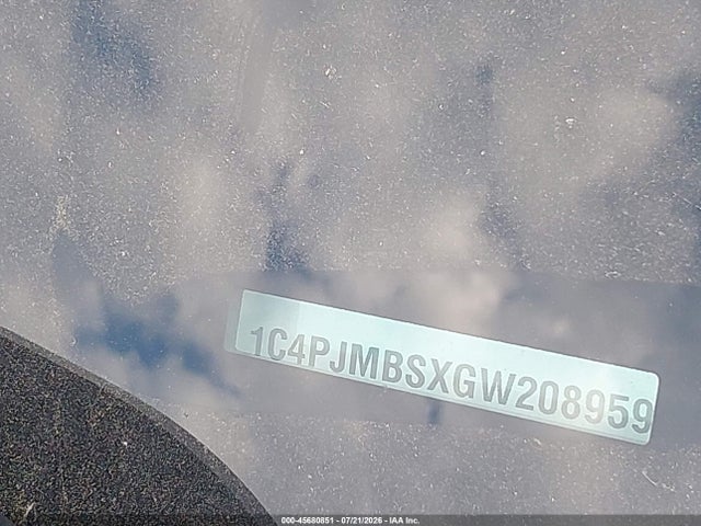 45680851 :رقم المزاد ، 1C4PJMBSXGW208959 vin ، 2016 Jeep Cherokee Trailhawk مزاد بيع