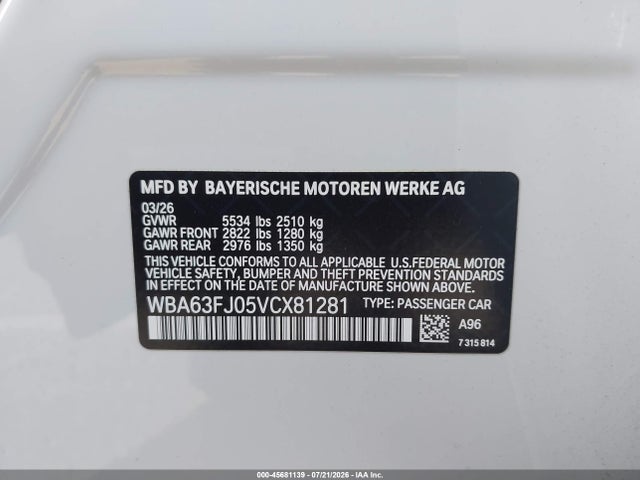 BMW 540I 2027 WBA63FJ05VCX81281 Image 9