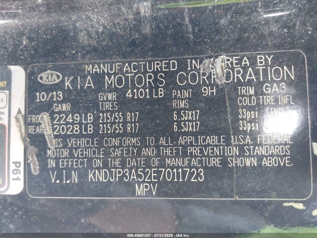 Продаж на аукціоні авто 2014 Kia Soul +, vin: KNDJP3A52E7011723, номер лоту: 45681207