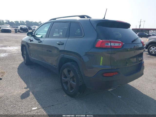2016 Jeep Cherokee 75th Anniversary მანქანა იყიდება აუქციონზე, vin: 1C4PJLCS4GW274433, აუქციონის ნომერი: 45681403