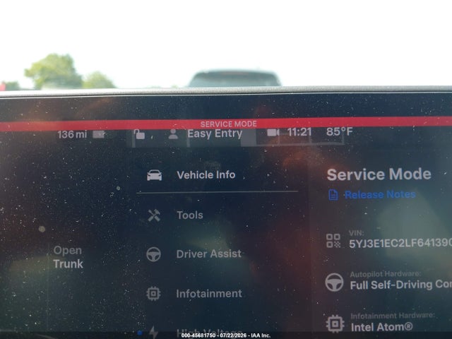 Aukcja sprzedaży 2020 Tesla Model 3 Performance Dual Motor All-wheel Drive, vin: 5YJ3E1EC2LF641390, numer aukcji: 45681750