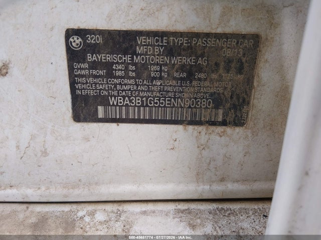 BMW 320i 2014 WBA3B1G55ENN90380 Image 9
