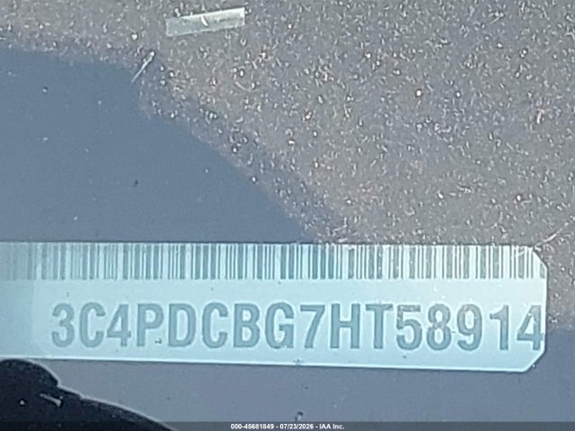45681849 :رقم المزاد ، 3C4PDCBG7HT589142 vin ، 2017 Dodge Journey Sxt مزاد بيع