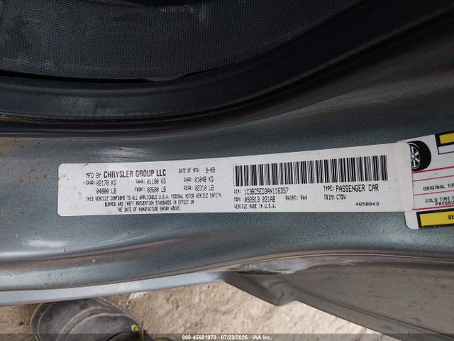 Aukcja sprzedaży 2010 Chrysler Sebring Touring, vin: 1C3BC5ED3AN116357, numer aukcji: 45681978