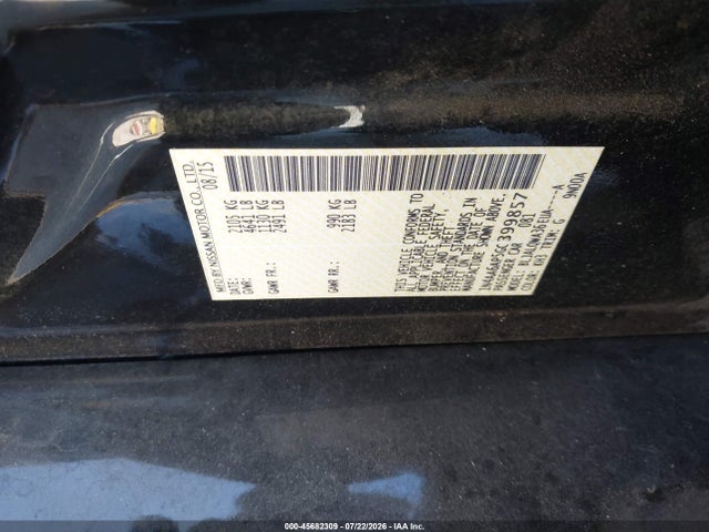 Nissan Maxima 3.5 S 2016 1N4AA6AP5GC399857 Image 9