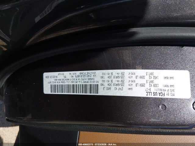 Aukcja sprzedaży 2018 Chrysler Pacifica Limited, vin: 2C4RC1GG3JR109079, numer aukcji: 45682375