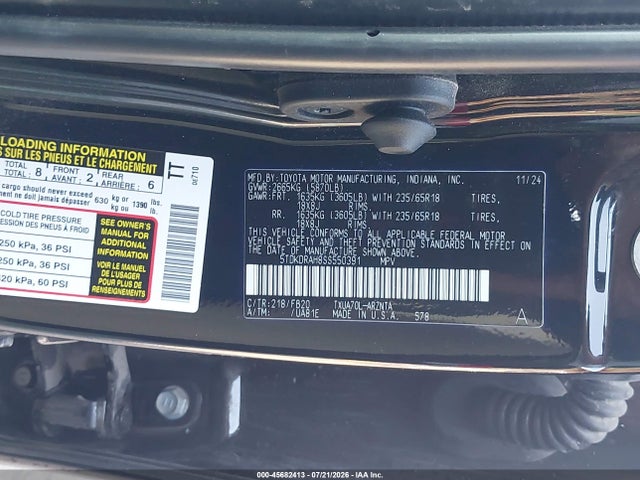 5TDKDRAH8SS550391 Toyota Highlander Le