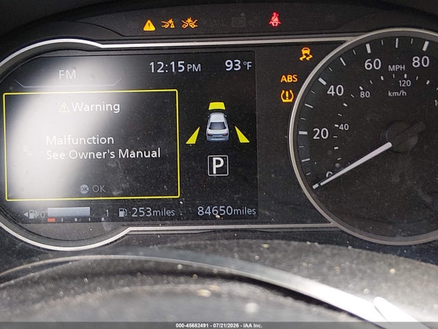 2021 Nissan Versa Sv Xtronic Cvt მანქანა იყიდება აუქციონზე, vin: 3N1CN8EV7ML876626, აუქციონის ნომერი: 45682491