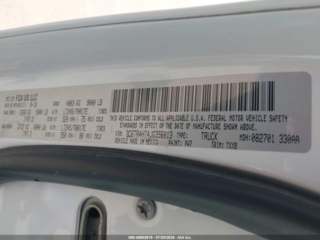 Продажа на аукционе авто 2018 Ram 2500 Tradesman  4x2 8' Box, vin: 3C6TR4HT4JG356013, номер лота: 45682619