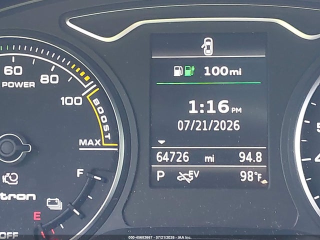 45682667 :رقم المزاد ، WAUUPBFF6GA111139 vin ، 2016 Audi A3 E-tron 1.4t Premium مزاد بيع