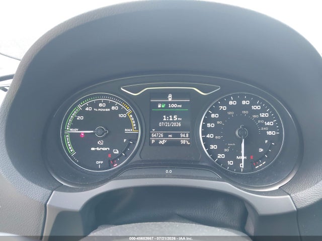 45682667 :رقم المزاد ، WAUUPBFF6GA111139 vin ، 2016 Audi A3 E-tron 1.4t Premium مزاد بيع