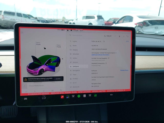 Продаж на аукціоні авто 2023 Tesla Model 3 Rear-wheel Drive, vin: 5YJ3E1EAXPF484955, номер лоту: 45682701