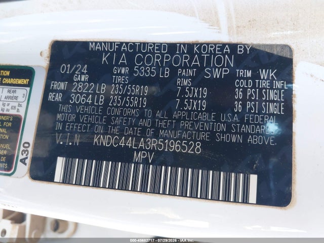 KIA Ev6 Gt-line 2024 KNDC44LA3R5196528 Image 9