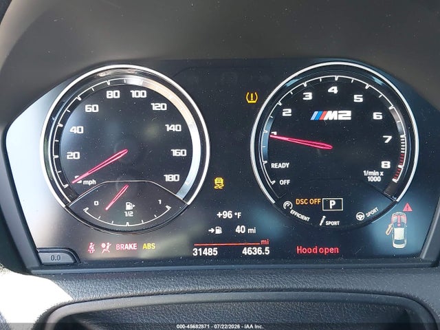 2020 Bmw M2 Cs მანქანა იყიდება აუქციონზე, vin: WBS1J3C01L7G68122, აუქციონის ნომერი: 45682871