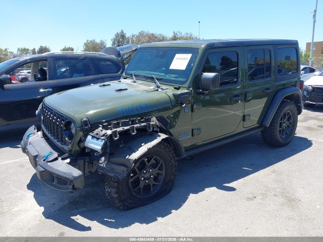 Продаж на аукціоні авто 2024 Jeep Wrangler 4xe Willys 4xe, vin: 1C4RJXN63RW145618, номер лоту: 45683409