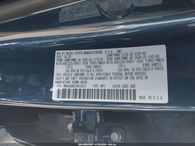 7MMVAABW5TN169531 Mazda Cx-50 Hybrid Preferred
