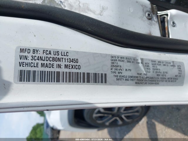 Jeep Compass Limited 4x4 2022 3C4NJDCB0NT113450 Image 9
