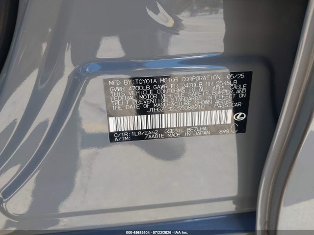JTHGZ1B22S5088210 Lexus Is 350 F Sport