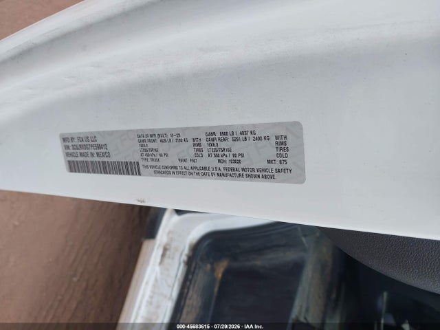 Aukcja sprzedaży 2023 Ram Promaster 2500 High Roof 159 Wb, vin: 3C6LRVDG7PE598412, numer aukcji: 45683615