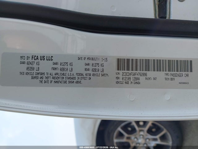 Dodge Charger Se 2015 2C3CDXFG0FH762896 Image 9