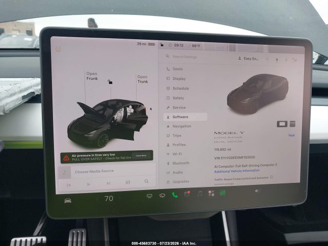 Продаж на аукціоні авто 2021 Tesla Model Y Long Range Dual Motor All-wheel Drive, vin: 5YJYGDEE0MF102500, номер лоту: 45683730