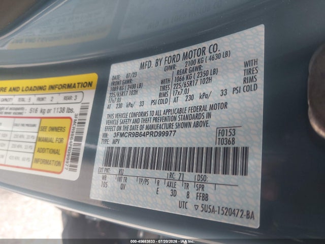 Ford Bronco Sport Big Bend 2023 3FMCR9B64PRD99977 Image 9