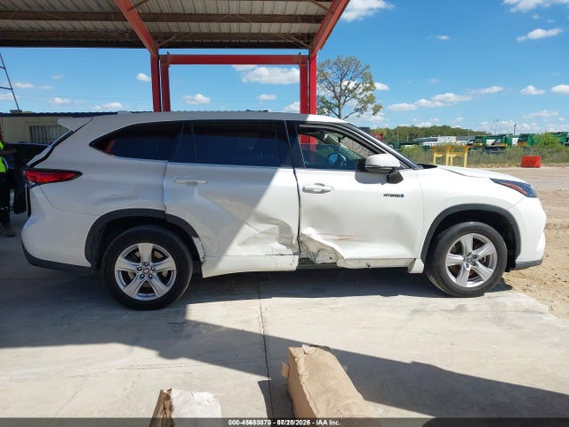2021 Toyota Highlander Hybrid Le მანქანა იყიდება აუქციონზე, vin: 5TDZARAH5MS504642, აუქციონის ნომერი: 45683870
