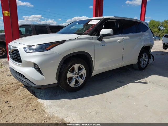 2021 Toyota Highlander Hybrid Le მანქანა იყიდება აუქციონზე, vin: 5TDZARAH5MS504642, აუქციონის ნომერი: 45683870