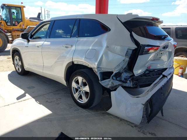 2021 Toyota Highlander Hybrid Le მანქანა იყიდება აუქციონზე, vin: 5TDZARAH5MS504642, აუქციონის ნომერი: 45683870