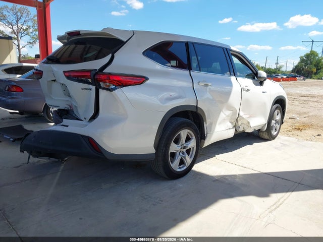 2021 Toyota Highlander Hybrid Le მანქანა იყიდება აუქციონზე, vin: 5TDZARAH5MS504642, აუქციონის ნომერი: 45683870