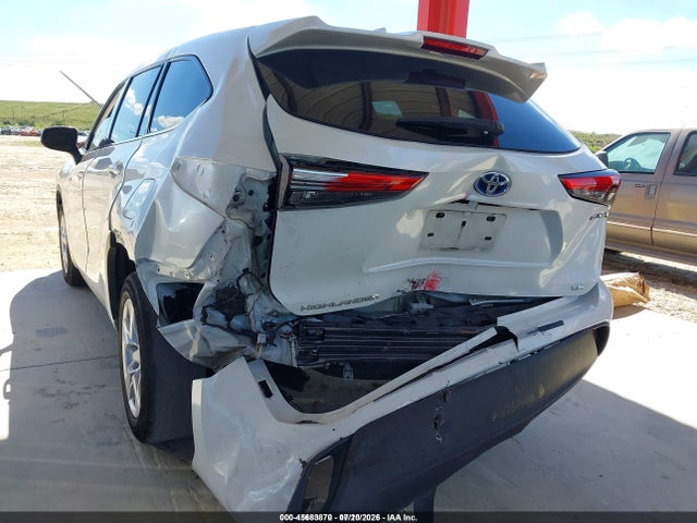 2021 Toyota Highlander Hybrid Le მანქანა იყიდება აუქციონზე, vin: 5TDZARAH5MS504642, აუქციონის ნომერი: 45683870