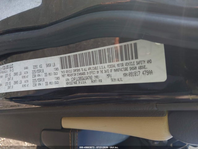 2016 Jeep Cherokee Limited მანქანა იყიდება აუქციონზე, vin: 1C4PJLDB5GW164702, აუქციონის ნომერი: 45683873
