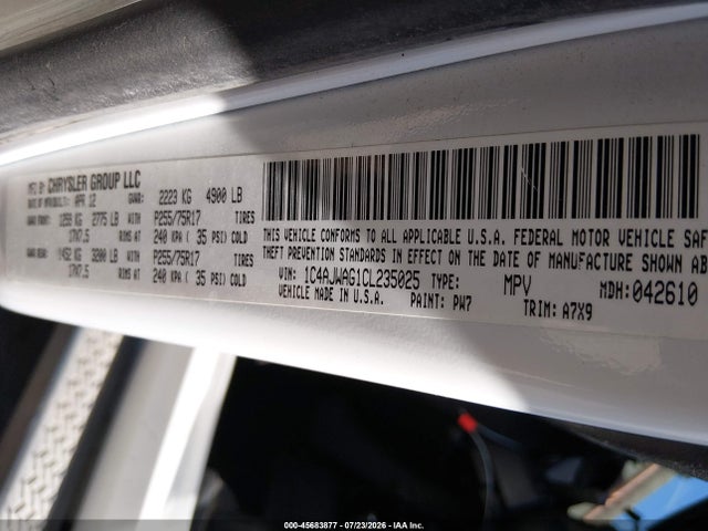 Aukcja sprzedaży 2012 Jeep Wrangler Sport, vin: 1C4AJWAG1CL235025, numer aukcji: 45683877