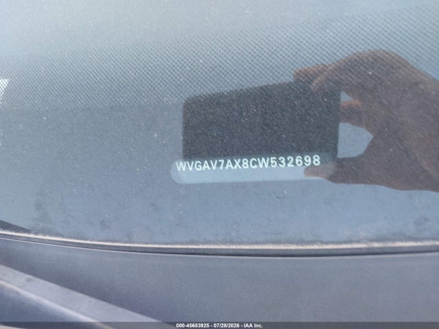 Продажа на аукционе авто 2012 Volkswagen Tiguan Se, vin: WVGAV7AX8CW532698, номер лота: 45683925