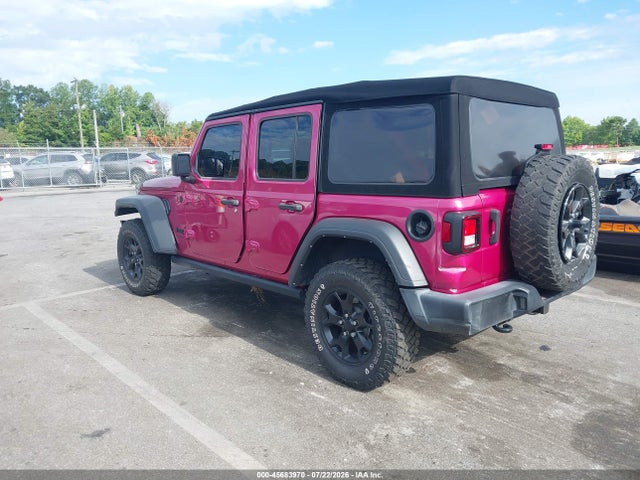 Aukcja sprzedaży 2022 Jeep Wrangler Unlimited Willys 4x4, vin: 1C4HJXDG8NW139281, numer aukcji: 45683970