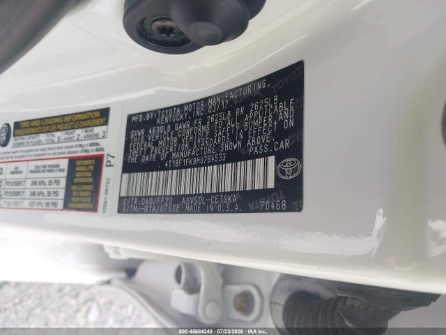 Toyota CAMRY SE 2017 4T1BF1FK9HU764533 Image 9