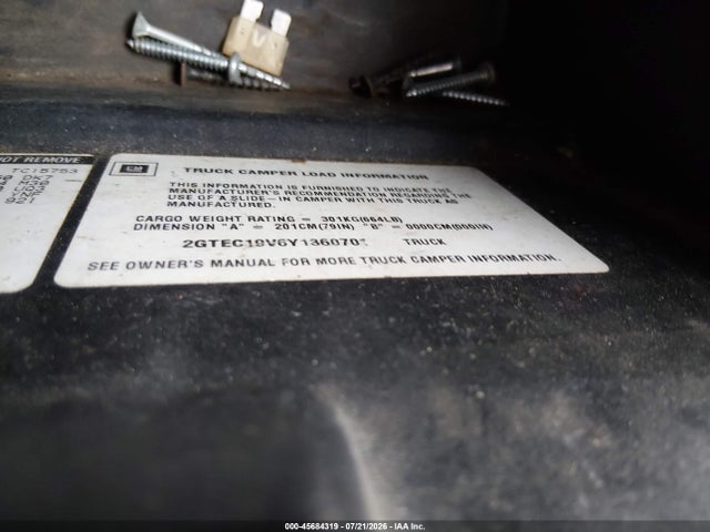 Продаж на аукціоні авто 2000 Gmc Sierra 1500 Sle, vin: 2GTEC19V6Y1360701, номер лоту: 45684319