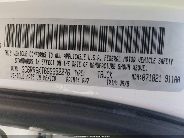 RAM 1500 Express 2016 3C6RR6KT6GG352276 Image 9