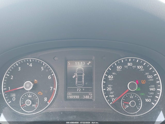 2012 Volkswagen Passat 2.5l Se მანქანა იყიდება აუქციონზე, vin: 1VWBP7A31CC031473, აუქციონის ნომერი: 45684588