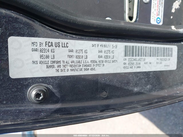 Chrysler 300 Touring 2018 2C3CCAAG1JH327188 Image 9