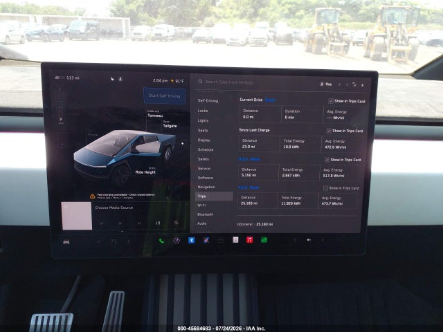 Aukcja sprzedaży 2024 Tesla Cybertruck Cyberbeast, vin: 7G2CEHEE6RA033367, numer aukcji: 45684683