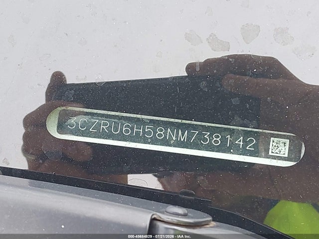 45684829 :رقم المزاد ، 3CZRU6H58NM738142 vin ، 2022 Honda Hr-v Awd Ex مزاد بيع