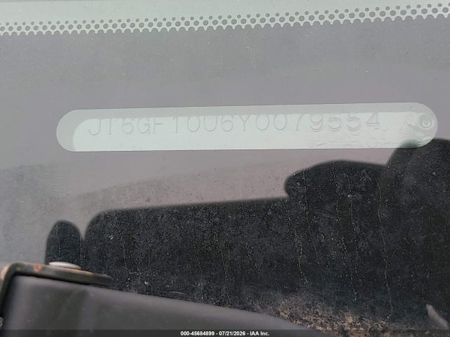 45684899 :رقم المزاد ، JT6GF10U6Y0079554 vin ، 2000 Lexus Rx 300 مزاد بيع