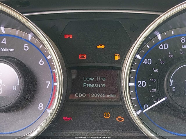 2012 Hyundai Sonata Gls მანქანა იყიდება აუქციონზე, vin: 5NPEB4AC6CH481427, აუქციონის ნომერი: 45684914
