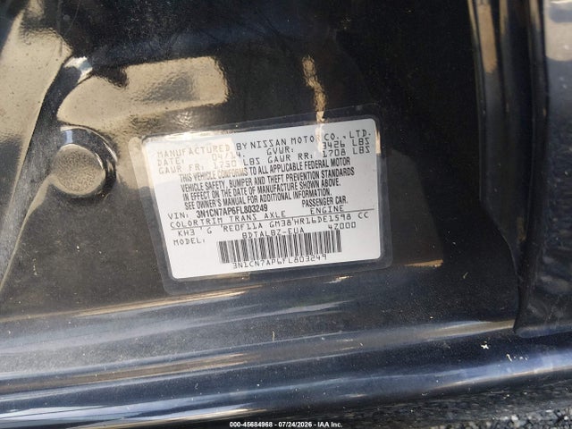 Продажа на аукционе авто 2015 Nissan Versa 1.6 Sv, vin: 3N1CN7AP6FL803249, номер лота: 45684968