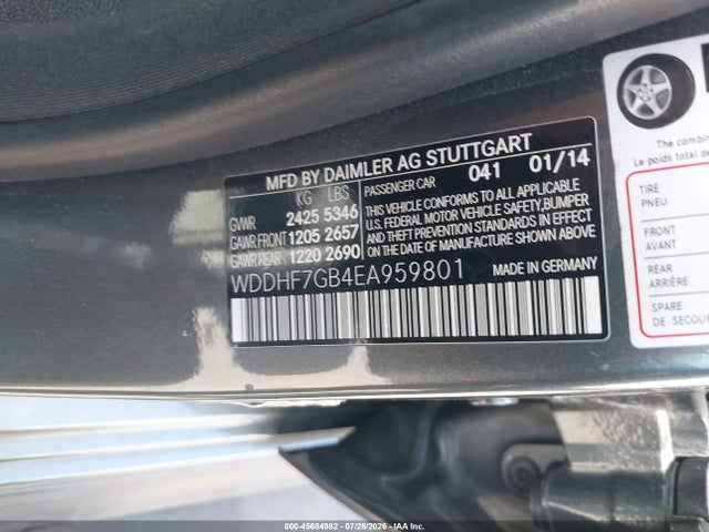 2014 Mercedes-benz E 63 Amg S 4matic მანქანა იყიდება აუქციონზე, vin: WDDHF7GB4EA959801, აუქციონის ნომერი: 45684982