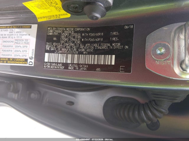 Aukcja sprzedaży 2018 Lexus Gx 460, vin: JTJBM7FX5J5207608, numer aukcji: 45684997