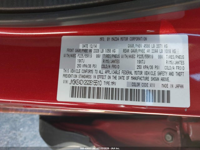 JM3KE4DY2G0615510 Mazda Cx-5 Grand Touring
