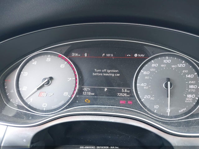Aukcja sprzedaży 2013 Audi S7 4.0t Prestige, vin: WAUW2AFC9DN079606, numer aukcji: 45685362