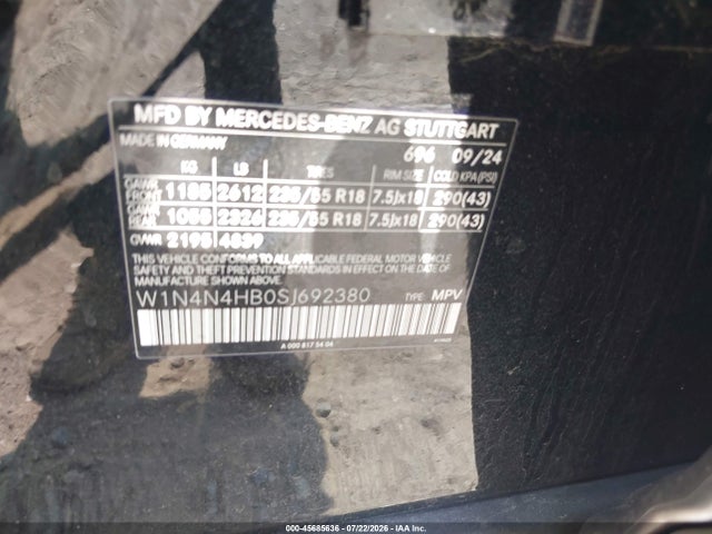 W1N4N4HB0SJ692380 Mercedes-Benz Gla 250 4matic